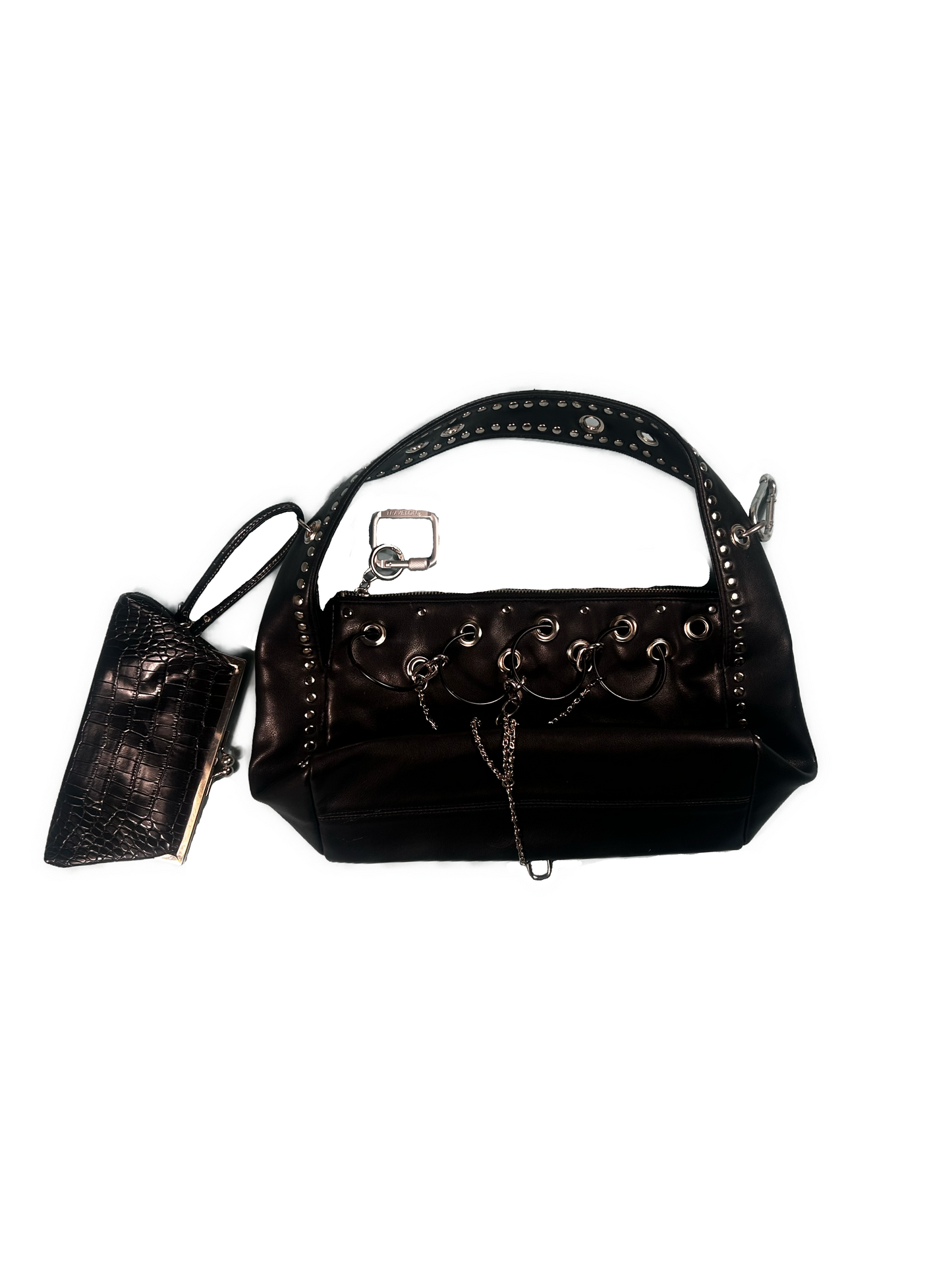 FAUX LEATHER HANDBAG