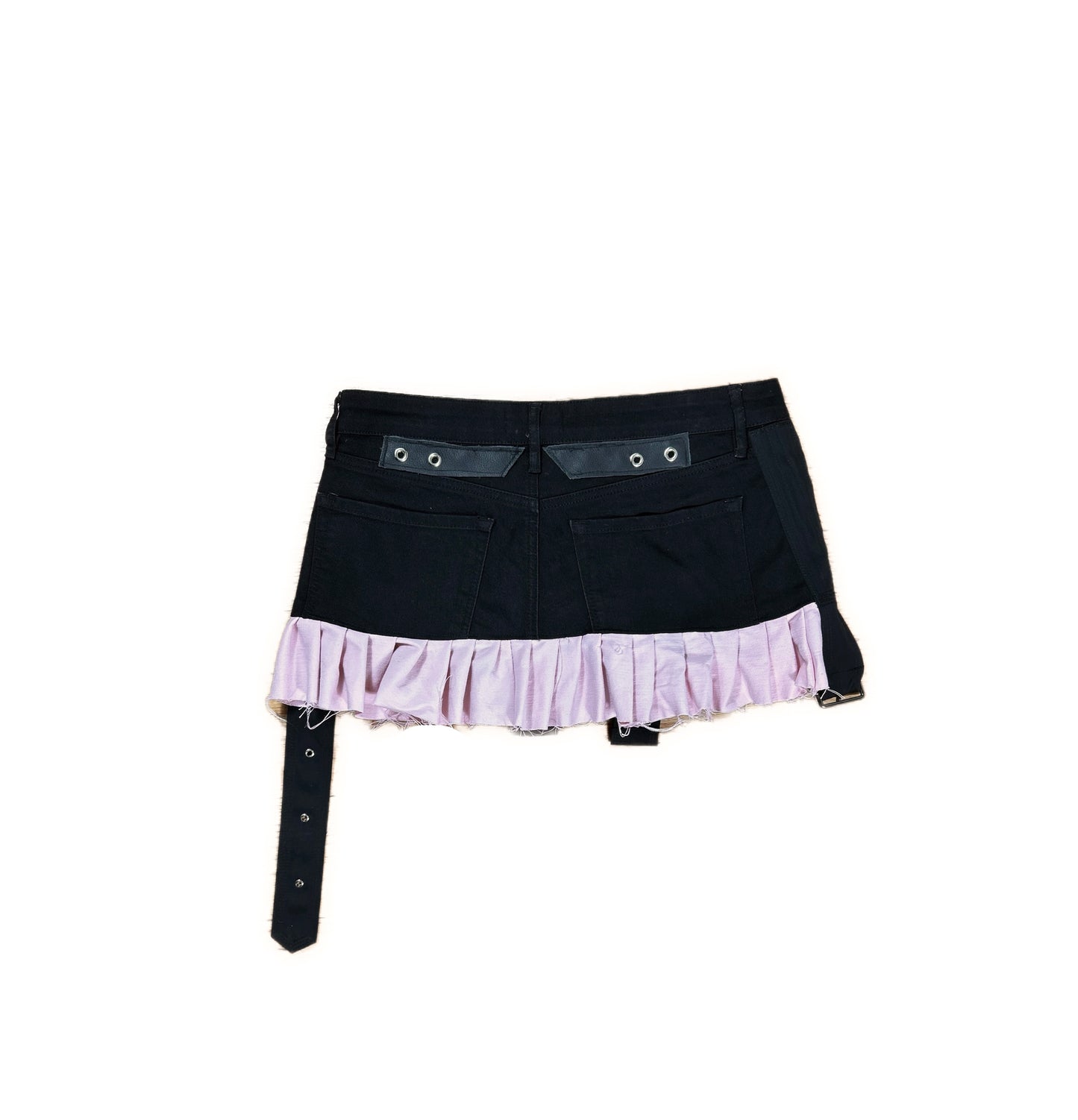 BLACK & PINK MINI SKIRT