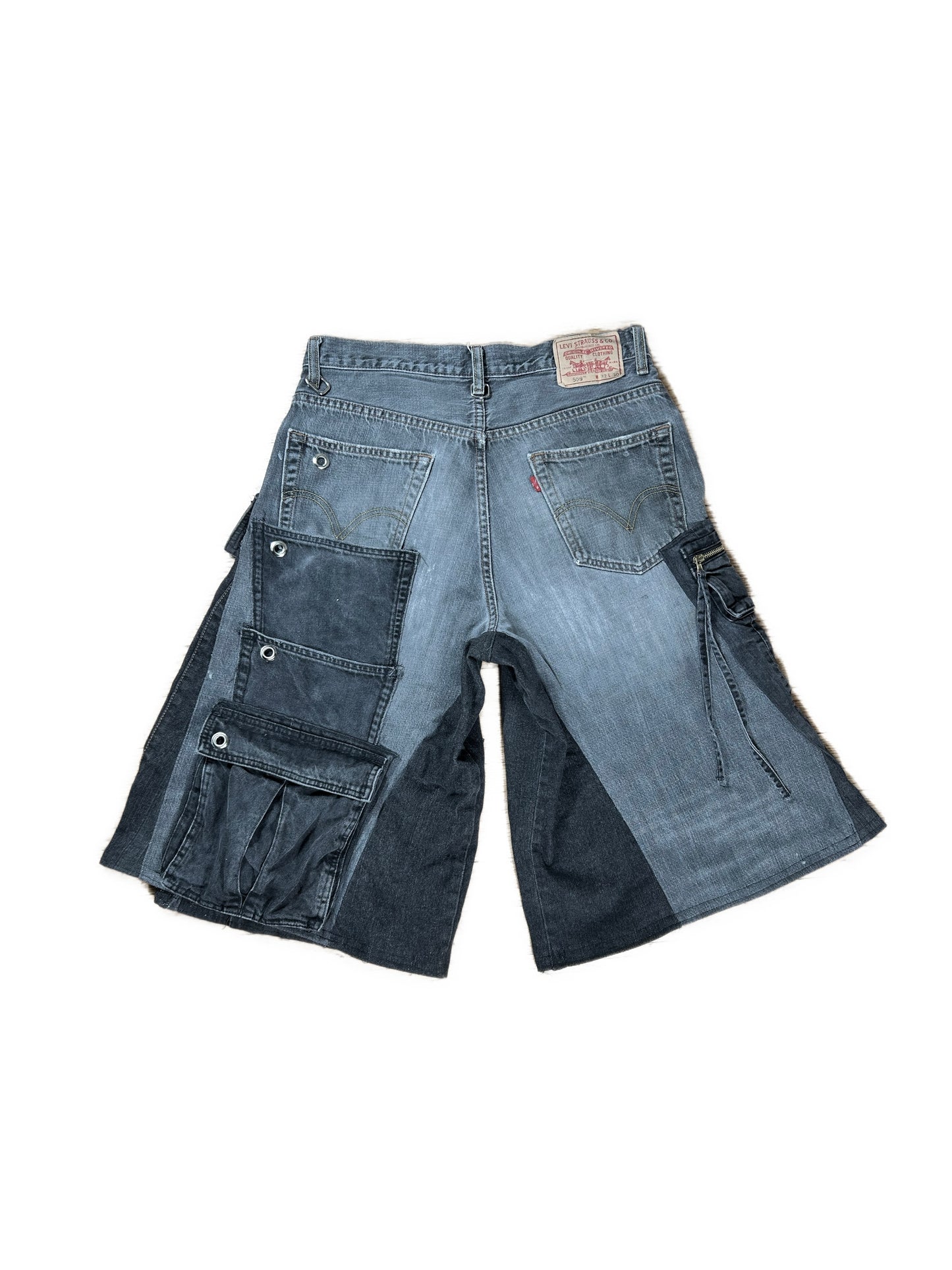 GRAY BAGGY SHORTS
