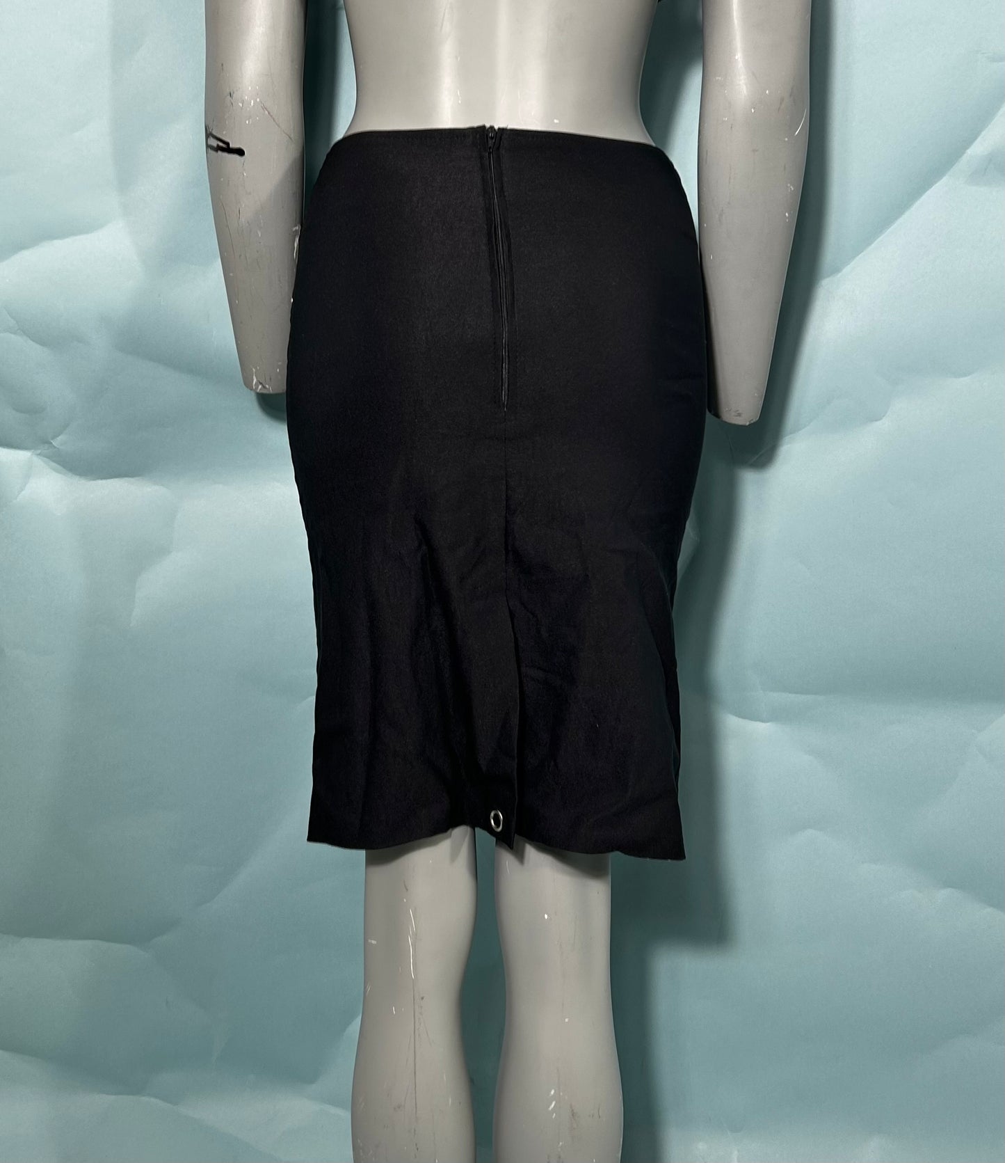 BELTED SKIRT-MID LENGTH