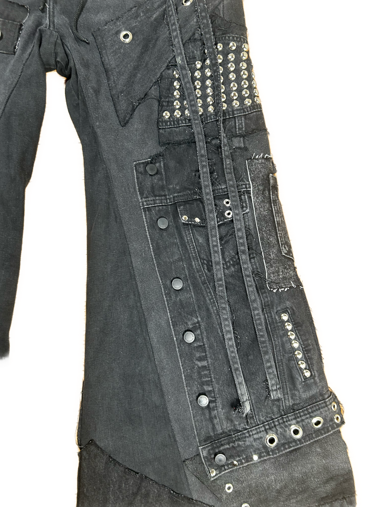GRAY PATCHWORK DENIM