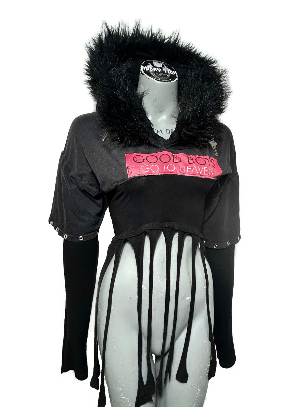 HOODED SHIRT-CROPPED