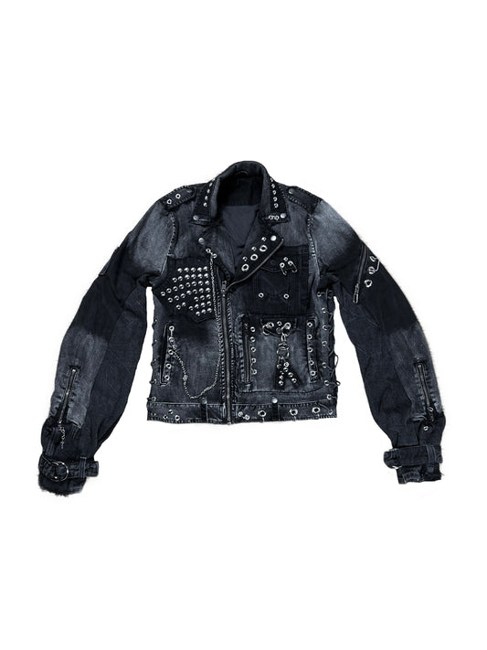 DENIM MOTO JACKET