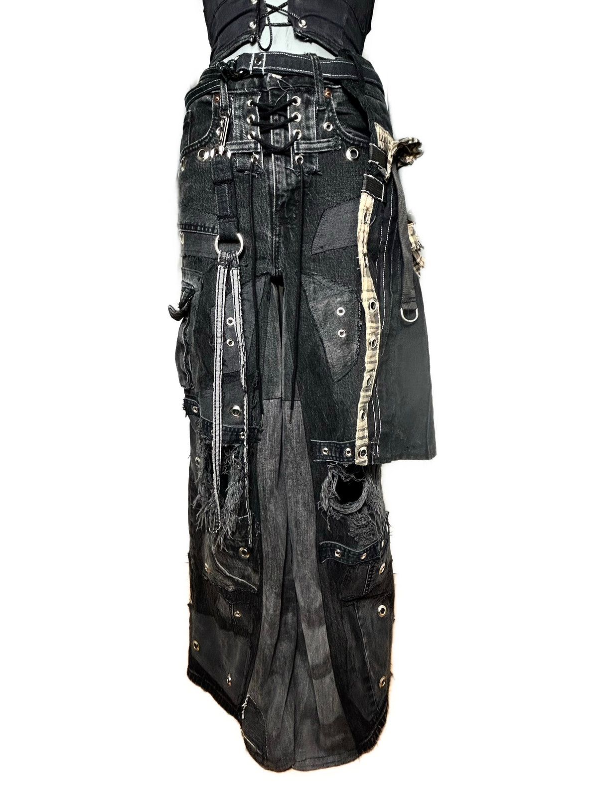 CERVIDAE DARK GRAY BAGGY DENIM