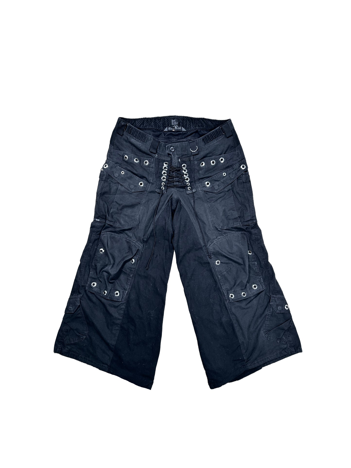BLACK CARGO PANTS