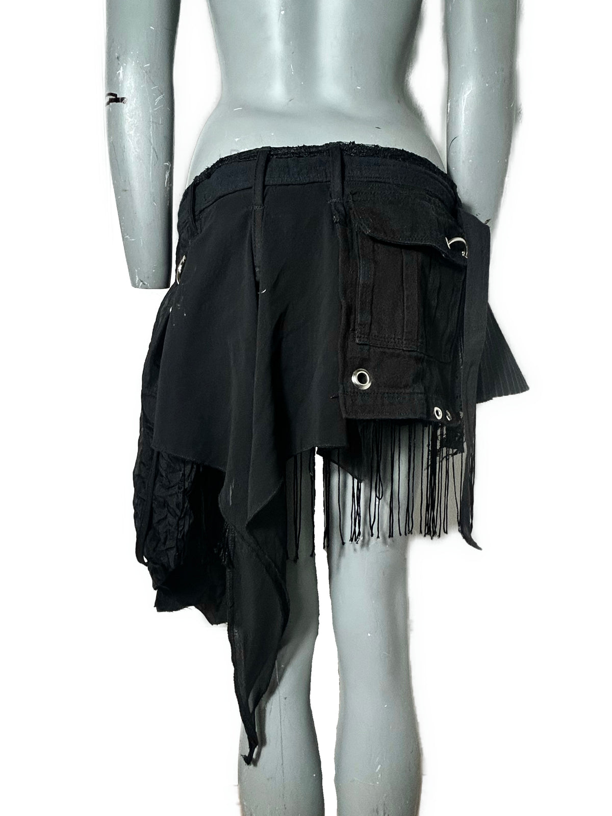 WRAP SKIRT-BLACK