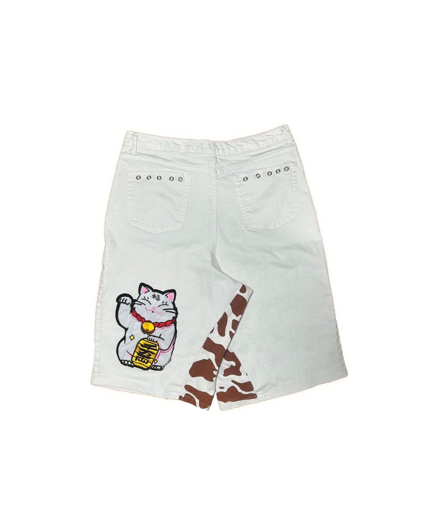 COW PRINT SHORTS