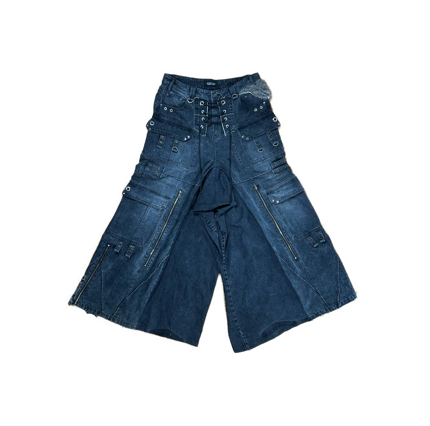 WIDE LEG DROP CROTCH DENIM