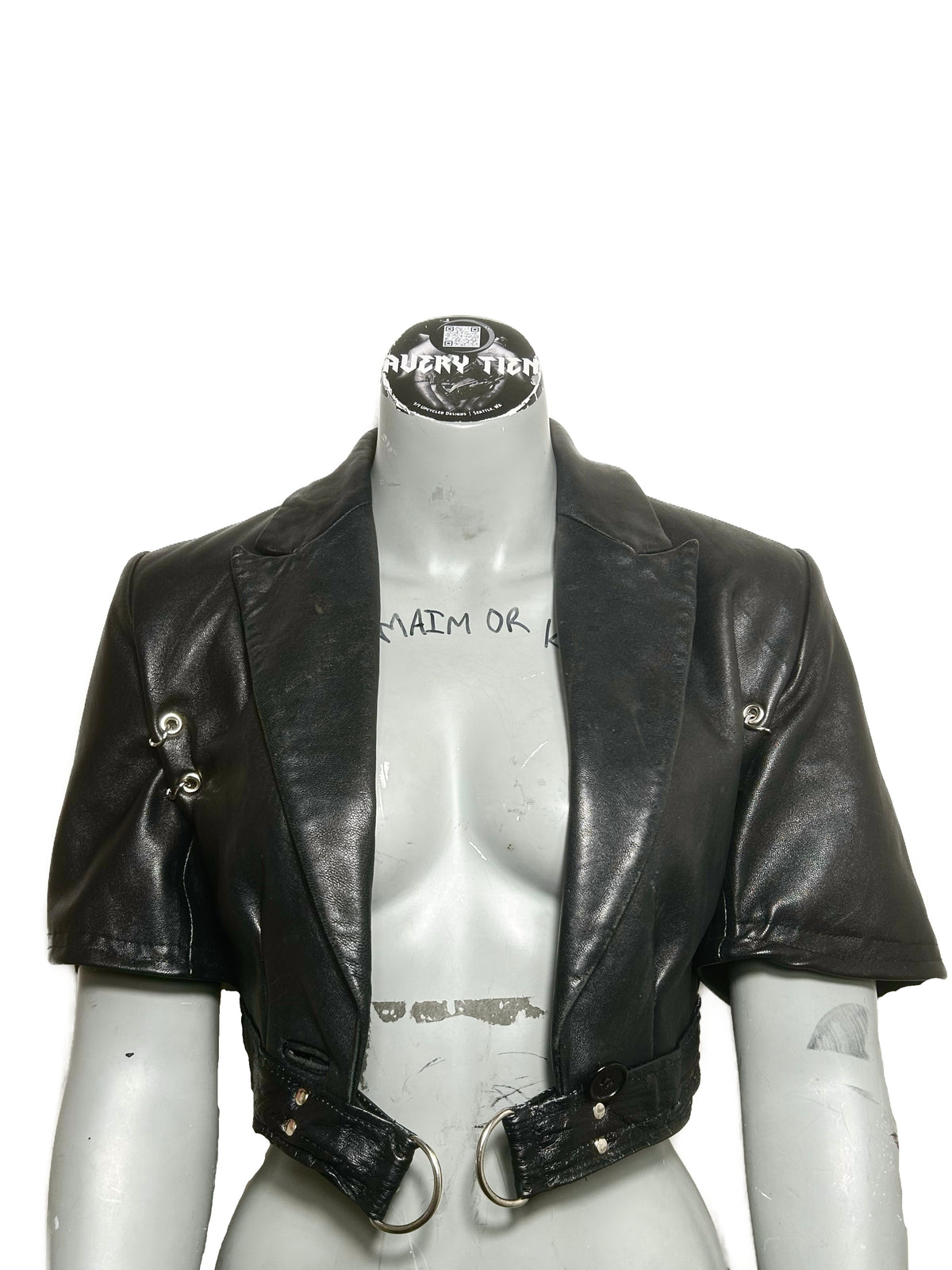 CERVIDAE SHORT LEATHER JACKET