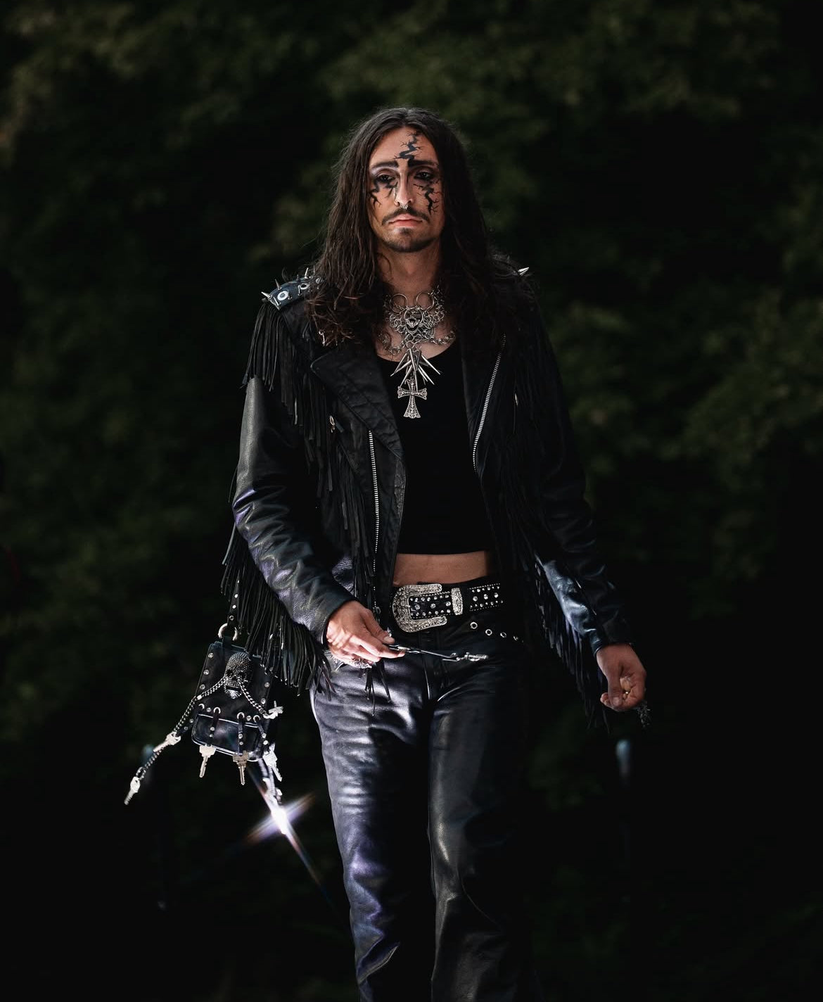 Spiked tassel jacket