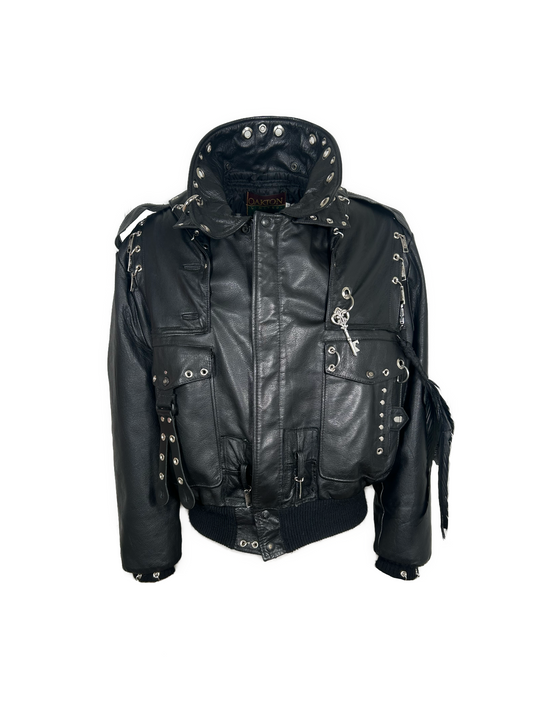 LEATHER BOMBER