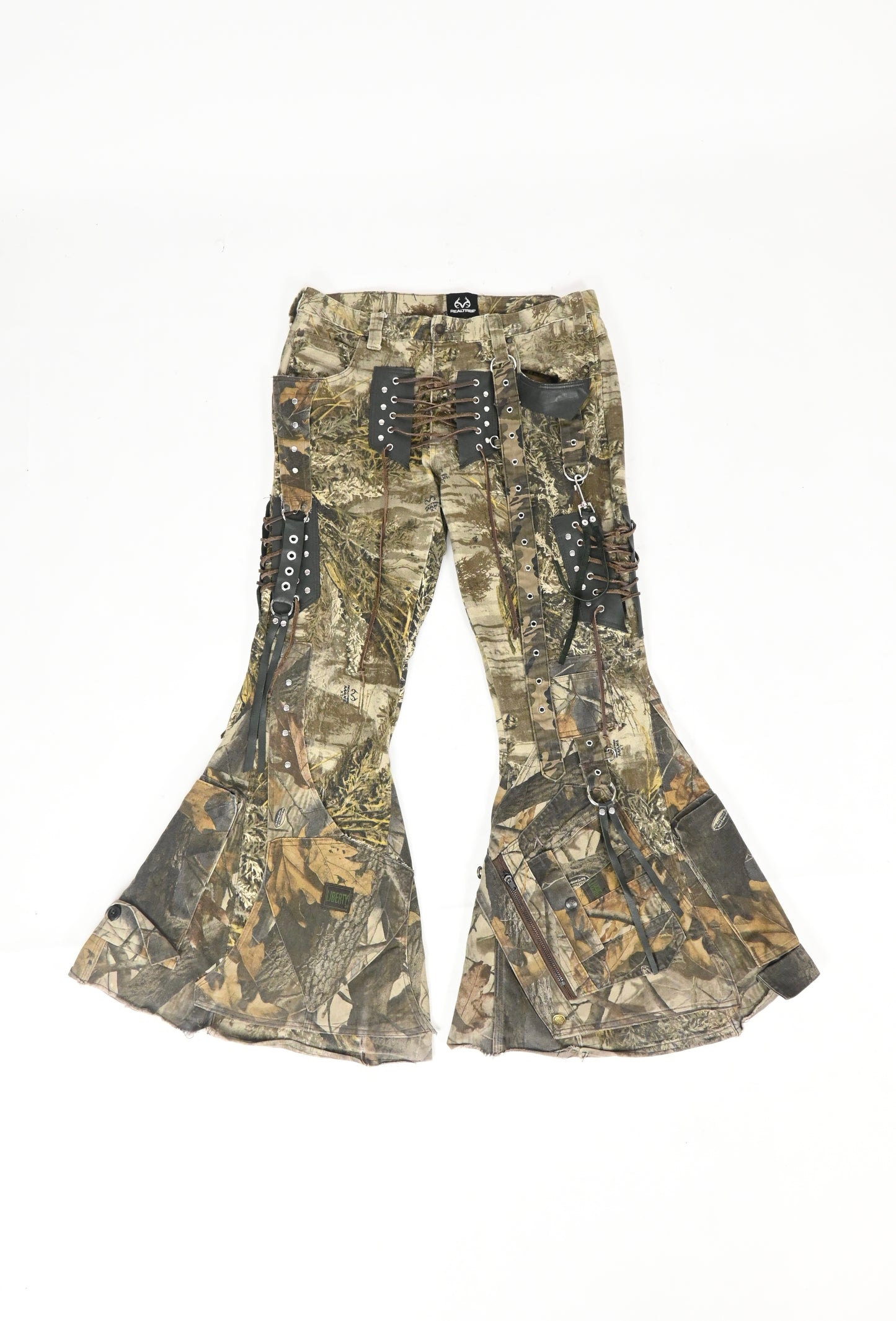 CAMO FLARED JEANS