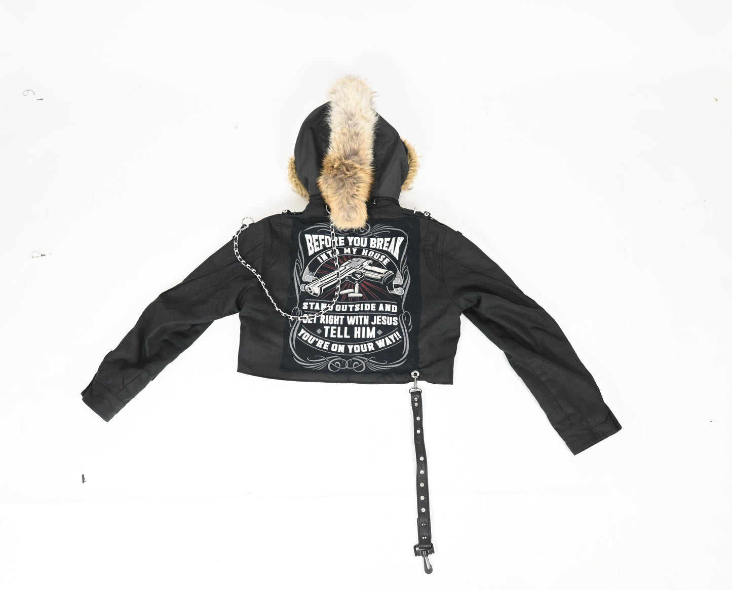 FUR MOHAWK JACKET- CROPPED