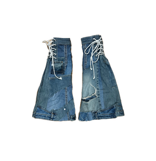 DENIM LEG WARMERS