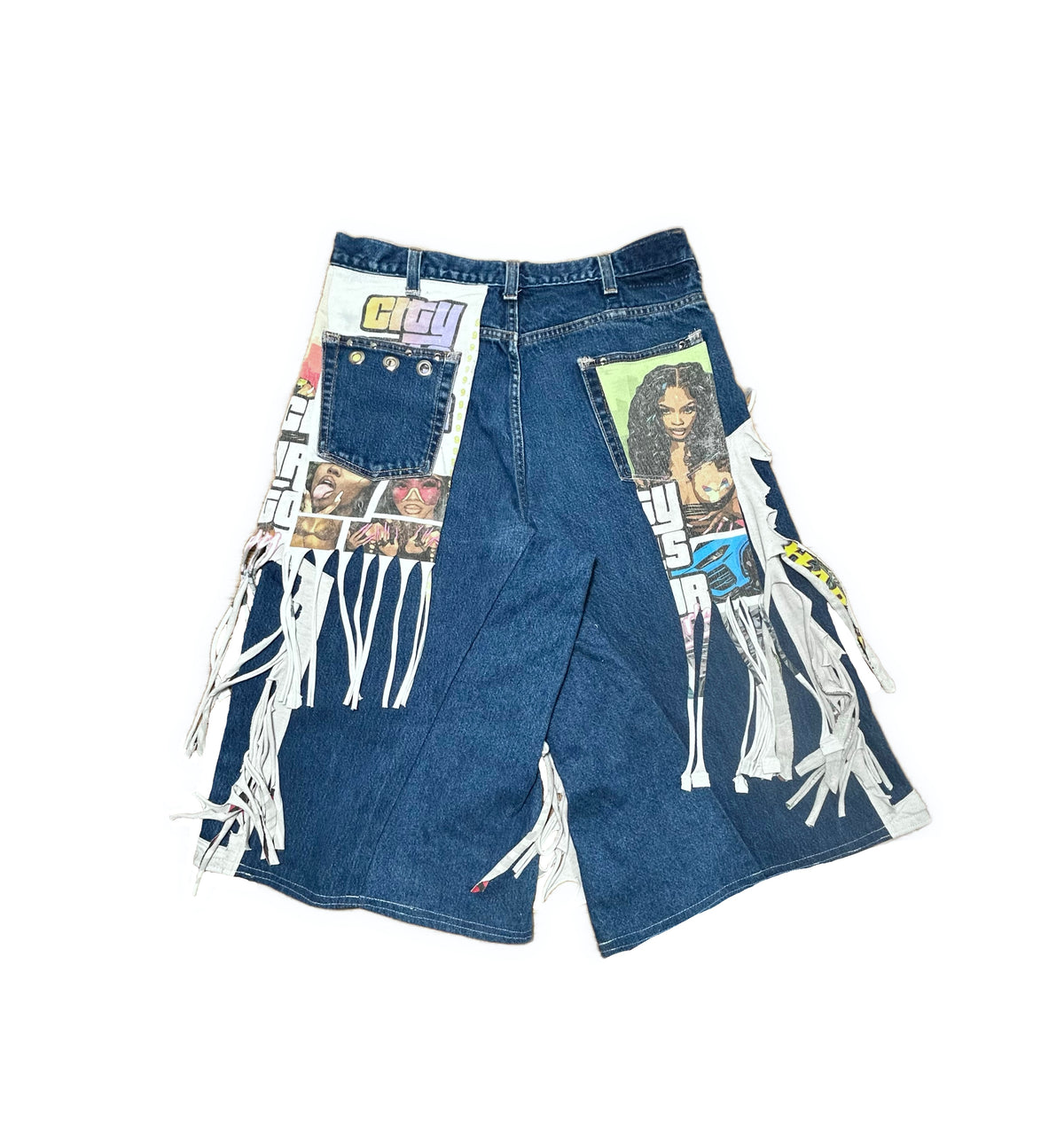 FRINGE JORTS