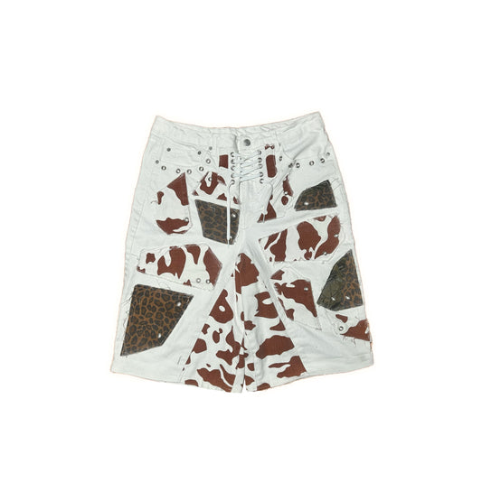 COW PRINT SHORTS