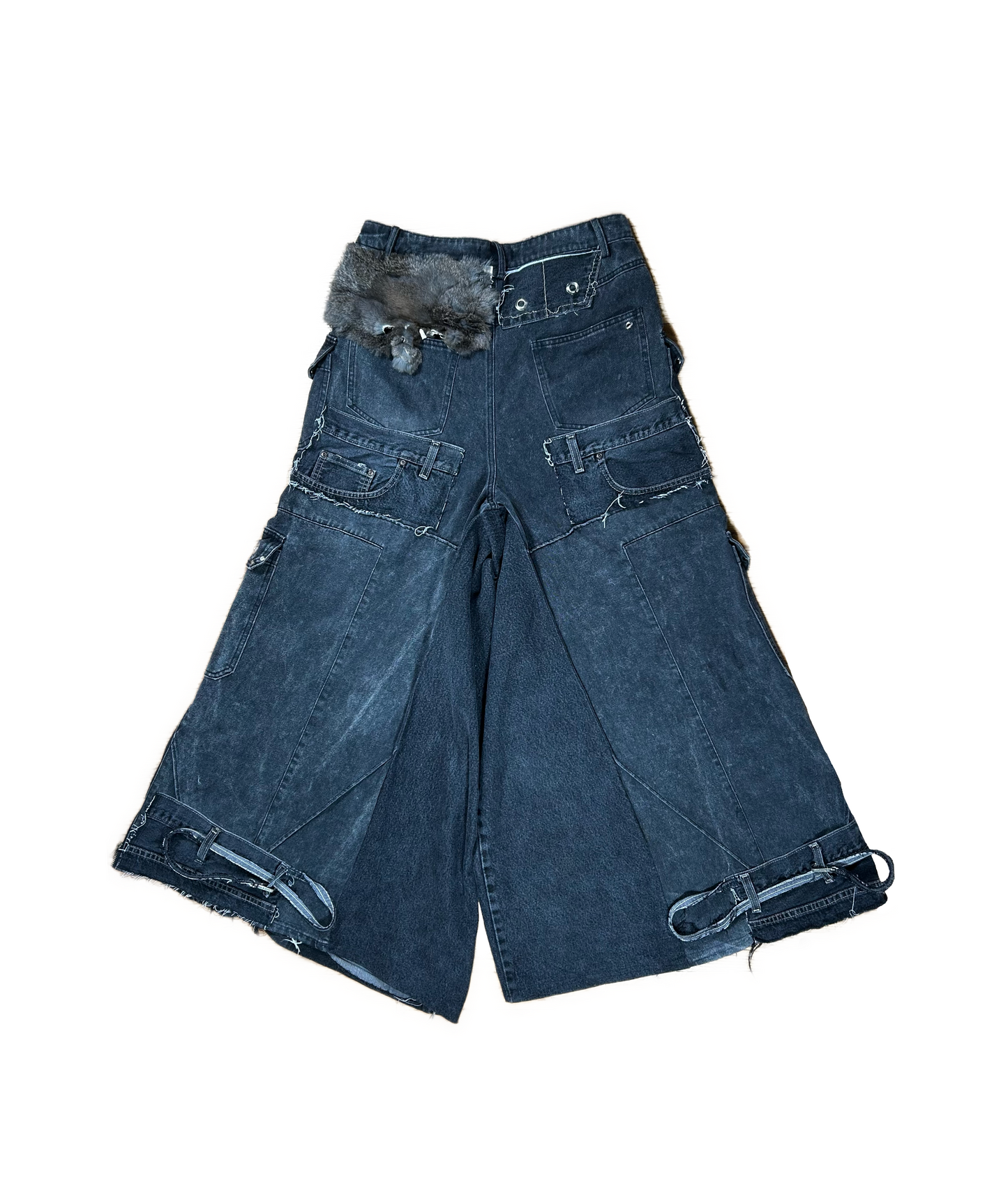 WIDE LEG DROP CROTCH DENIM