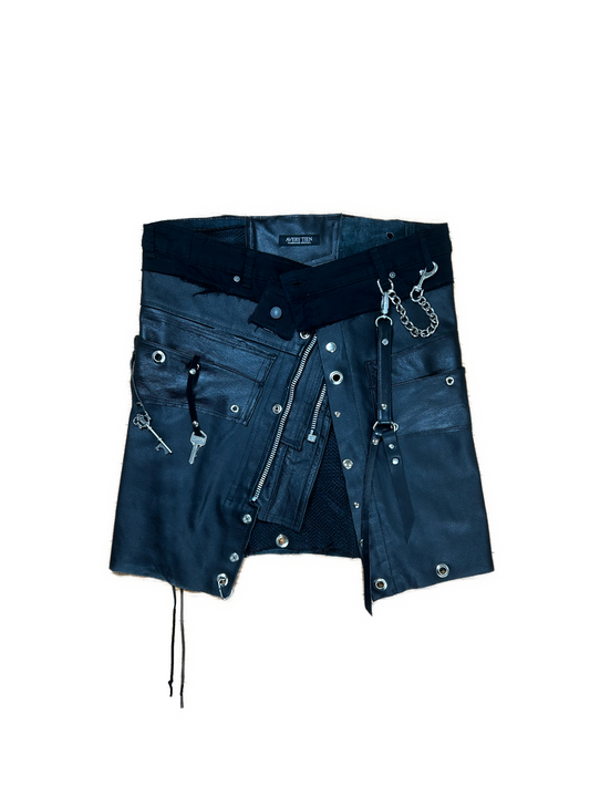 LEATHER KEY SKIRT