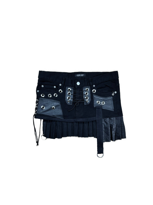 SIDE PLEAT MINI SKIRT