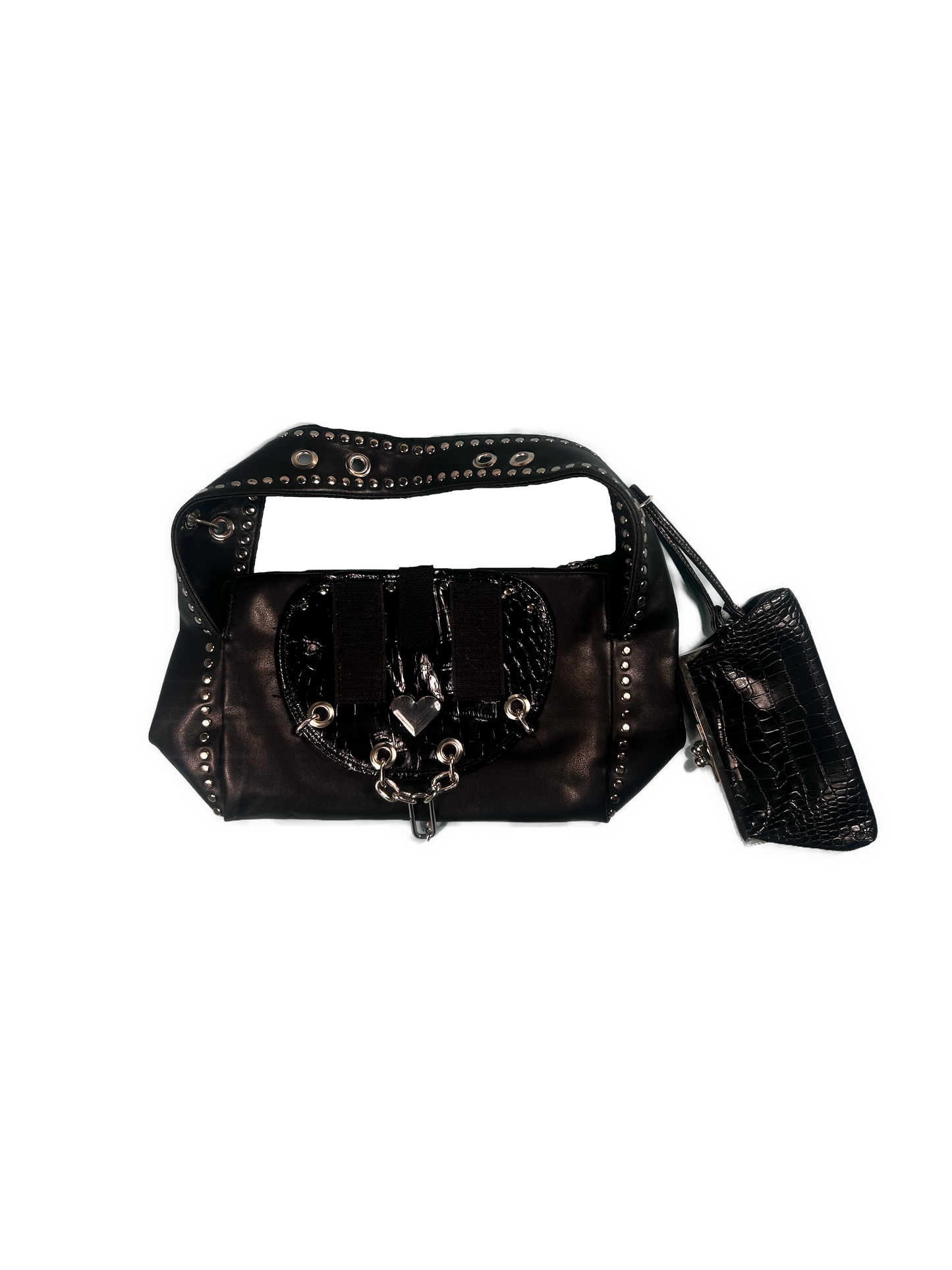 FAUX LEATHER HANDBAG