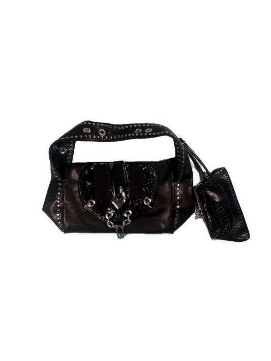 FAUX LEATHER HANDBAG