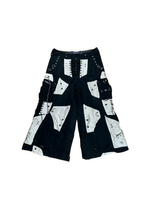 WHITE LEATHER CARGOS