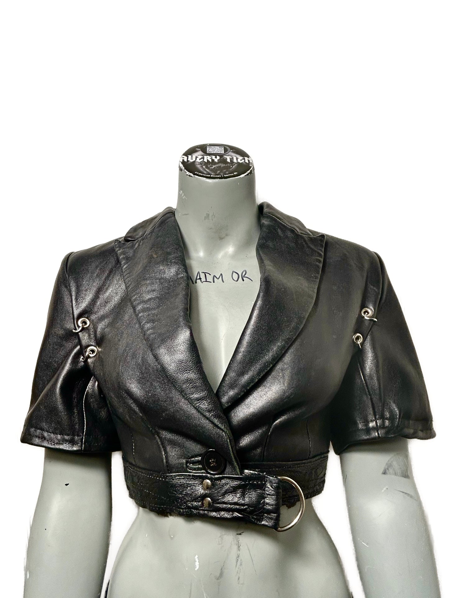 CERVIDAE SHORT LEATHER JACKET