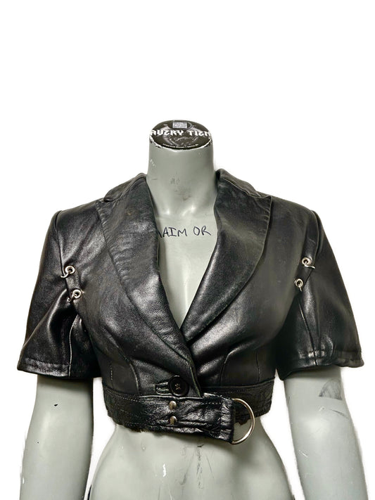 CERVIDAE SHORT LEATHER JACKET