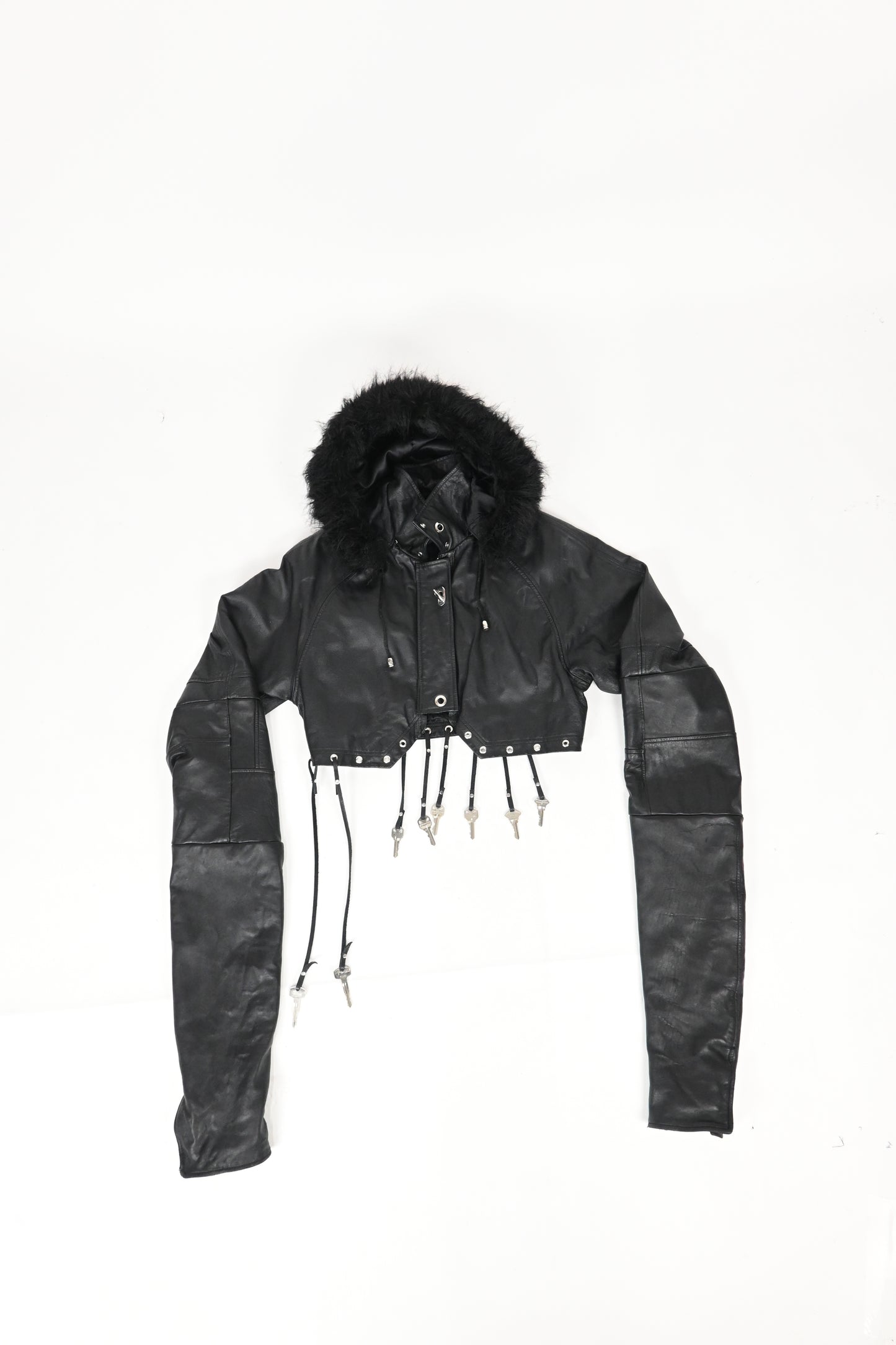 Cropped super sleeve jacket