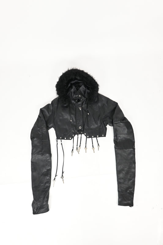 Cropped super sleeve jacket