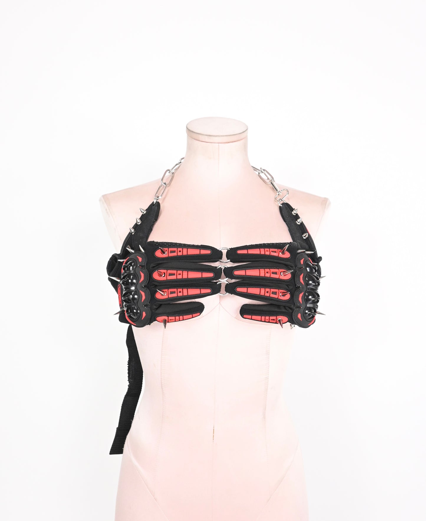 SPIKED HAND BRA
