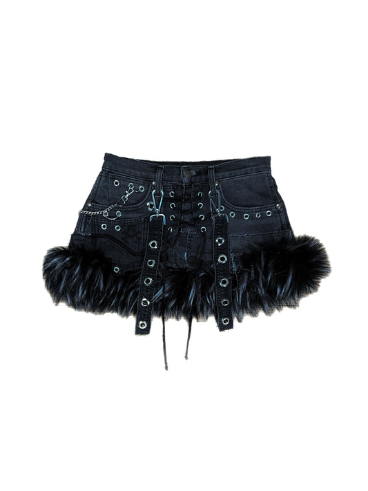 MINI SKIRT-DARK GREY