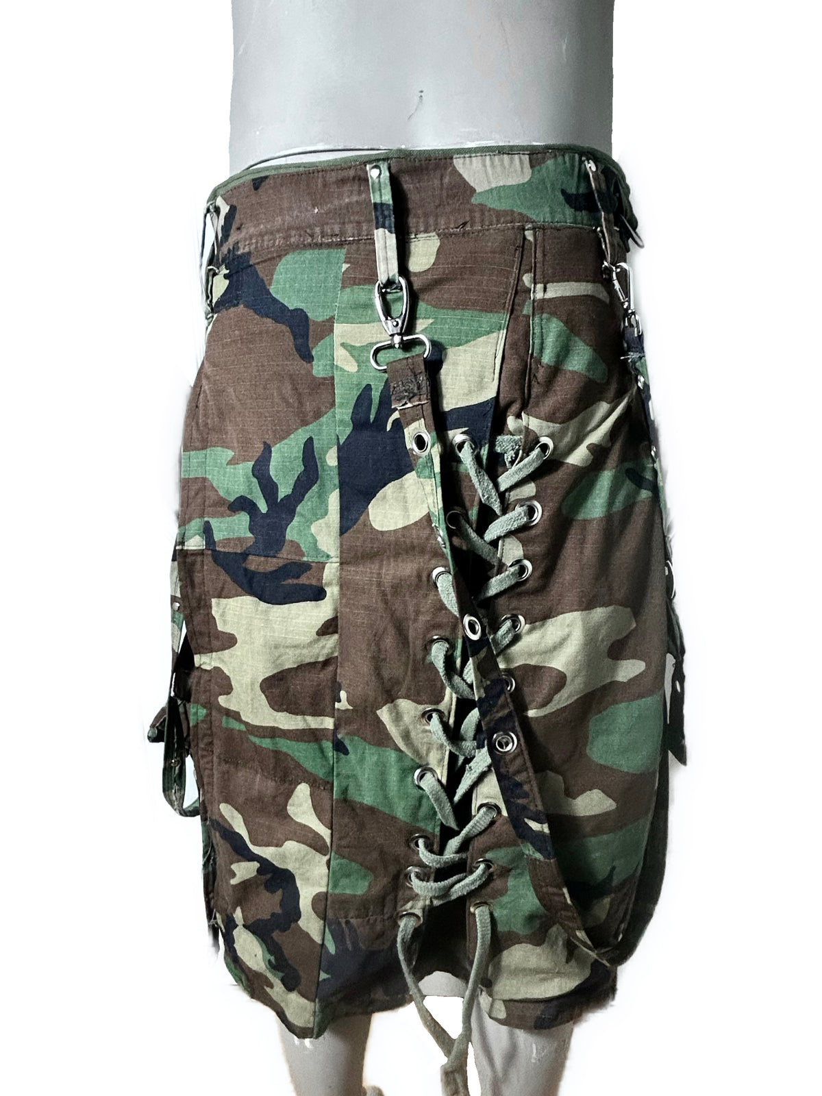 LAYERED KILT- WOODLAND CAMO